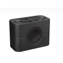 Rohrschelle, Standard-Baureiehe, schwarz, PP, mit RI Einsatz