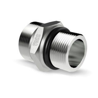 Gerade Einschraubverschraubungen, GEO, OMD, metrisch, O-Ring, Schwere-BR