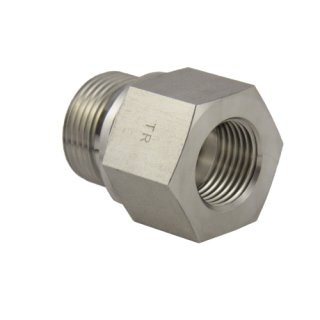 Gewindereduzierungen, gerade Adapter, RI, Dichtkante, V4A