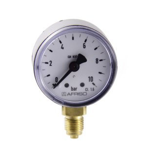 Rohrfeder-Standardmanometer, NG 40, Anschluss unten, G 1/8 Zoll, Typ D101