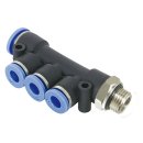 Push In Fitting,T-Mehrfachverteiler,zylindrisch...