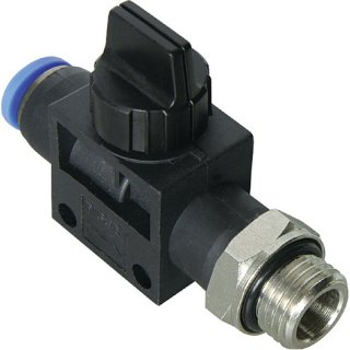 Push In Fitting, 3/2-Wegeventile, SQSHEG, zylindrisches Gewinde mit O-Ring