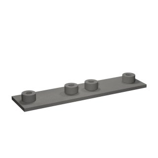 Anschweißplatte, DSP 2 / 44 M W2, Standard-BR, doppel, BG 2