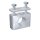 Komplettschelle, 110AALDPAS, Standard-BR, gerippt, Aluminium, 10 mm, BG 1A