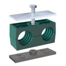 Komplettschelle, SP2135135PPGDAS, Doppel-BR, gerippt, AS...