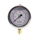 Rohrfeder-Glyzerinmanometer, Typ D701, NG 63, AL unten, G...
