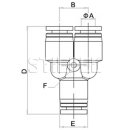 Y-Steckverbinder, SQSY6, 6 mm