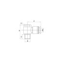 L-Steckverschraubung mit Außensechskant, SQSLV188, R 1/8 Zoll, 8 mm