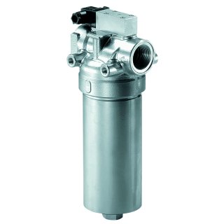 Druckfilter m. Bypass-Ventil D232-258, IG G 1 1/4 Zoll,63 bar,QN 275 l/min.