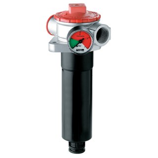 Rücklauffilter m. Bypass-Ventil E043-156, IG 1/2 Zoll, 10 bar, QN 25 l/min.