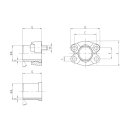 SAE Anschweißstutzen zöllig, 88,9 x 7 mm, 3 Zoll 3000 psi, gerade