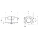 SAE Anschweißbund-Flanschverbinder, 76,1 x 5,5mm,...