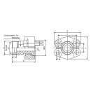 SAE AG Adapter 24°, SFCE3005/L42M, 42L, 1 1/2 Zoll