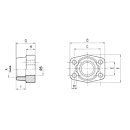 SAE Einschraub-Gegenflansch BSPP-Gewinde, GFS 404 G-100,...