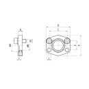 SAE Einschweißflansch ND 40, AFC 108-SM, SAE 2...