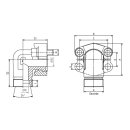 SAE-90° Flansch-Adapter 24°, WFG-3003/S30M, 30S,...