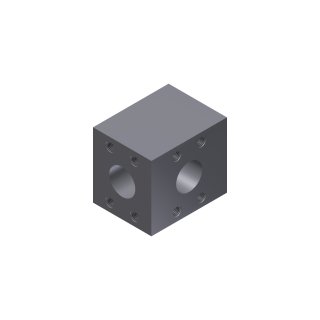 SAE T-Block - Gegenflanschausführung, T-BL-603-603, 1 Zoll