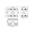 SAE T-Block - Gegenflanschausführung, T-BL-603-603,...
