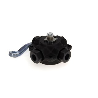 3-Wege-Kugelhahn mit T-Bohrung, 3KH-R12-13-21230-T-04-180-G, G 1/2 Zoll, DN13