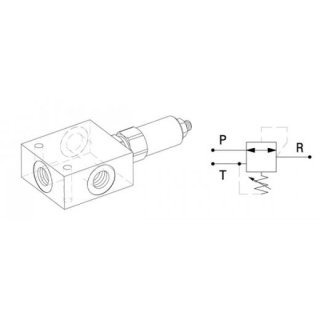 Druckminderventil, RP253801A, G 3/8 Zoll, 20 bar 100 bar, 25 l/min, 300 bar