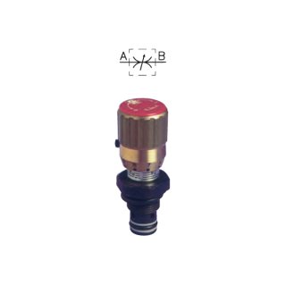 Patrone Drosselventil, FT 247/2-18, G 1/8 Zoll, 320 bar