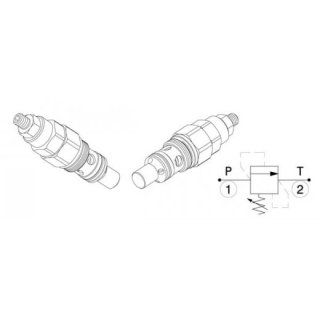 Einschraubpatrone, VLP130CD03A, 60 bar 350 bar, 130 l/min