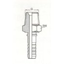 Pressnippel, DN12 AGN 1/2 , konischer AGnippel NPTF SW22