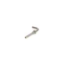 Pressnippel, DN06 BEL 6mm, Rohrstutzen RSL blank 90°