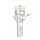 Pressnippel, DN16 CES 20 M30 x 2, SW30, AGnippel 24°...