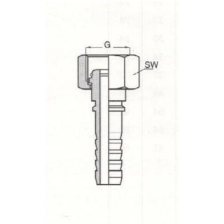 Pressnippel mit Ausreissicherung, DN20 DKOS-S 25 M36x2, DKO 24°, metr.