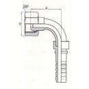 Pressnippel, DN10 DKOS 12 M20 x 1.5, SW22 90°, DKO...