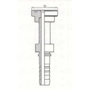Pressnippel, DN50 SFL.3 R 2 D=71.4, SAE-Flansch 3000 PSI
