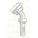 Pressnippel, DN32 SFL.3 R 1 1/4 D=50.8, SAE-Flansch 3000...
