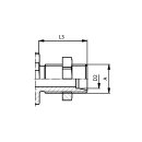 Schott-Schraub-Kupplungsstecker , Schneidringanschluss, BG 6, 20S, Serie HS
