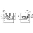 Schraub-Kupplungsstecker , Schneidringanschluss, BG 8, 38S, Serie HS