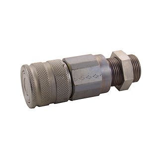 Schott-Steck-Kupplungsmuffe flachdichtend , Schneidringanschluss, BG 2, 12L,FH