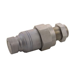 Schott-Steck-Kupplungsstecker flachdichtend , Schneidringanschluss, BG 3, 18L,FH