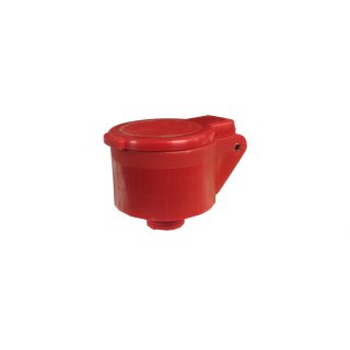 Steckerhalter Kunststoff rot mit selbstschliessendem Staubschutz SZ10-1RT001A0.