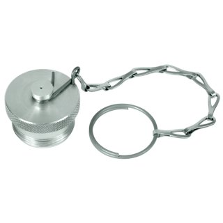 Alu Staubschutz für Schraub-Kuppungsstecker flachdichtend, FT25-0-RT001 BG 8