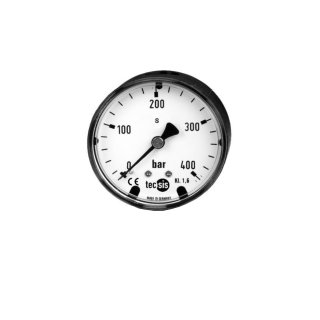 Rohrfeder-Glyzerinmanometer, P1452, NG 63, Anschluss hinten, 1/4 Zoll, 0 / 4 bar