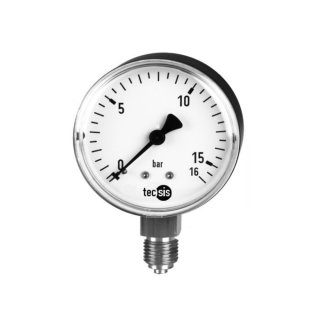 Rohrfeder-Standardmanometer, P1430, NG 63, AL unten, G 1/4 Zoll, 0 / 10 bar