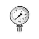 Rohrfeder-Standardmanometer, P1444, NG 63, AL unten, G...