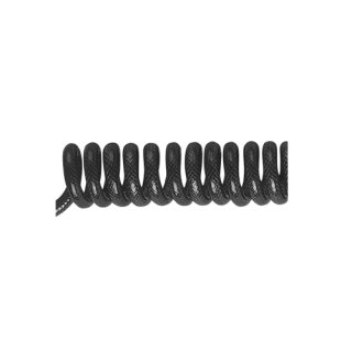 Spiral-Pneumatikschlauch, Gewebeeinl., AG 1/4 Zoll, 9,5/6,3 mm, PU, blau, AL 6 m