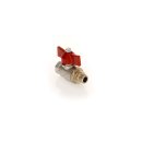ND-Kugelhahn, ART 093 IDEAL, AG 1/4 Zoll, IG 1/4 Zoll, 50 bar, T-Griff