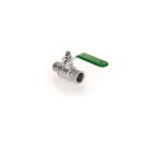 ND-Kugelhahn, ART 377 GREEN, AG 1/2 Zoll, IG 1/2 Zoll, 50 bar, Hebelgriff