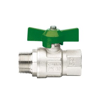 ND-Kugelhahn, ART 379 GREEN, AG 1/4 Zoll, IG 1/4 Zoll, 20 bar, T-Griff