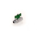 ND-Kugelhahn, ART 379 GREEN, AG 3/8 Zoll, IG 3/8 Zoll, 50...
