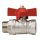 ND-Kugelhahn, ART 114 ORIENT, AG 1/2 Zoll, IG 1/2 Zoll, 50 bar, T-Griff