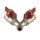 2 fach Druckluftverteiler mit Absperrhahn, IG, 1/4 Zoll, Y