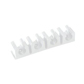 Schlauchklemmleiste, für AD Schlauch 6 mm, natur